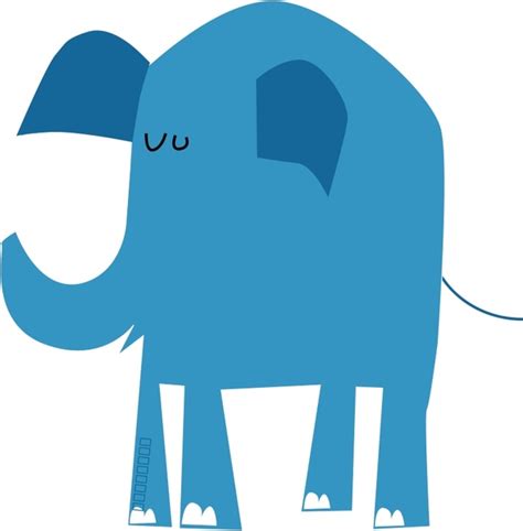 elephant psd|blue elephant graphic design.